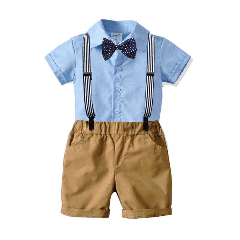 Boys bow tie dress suit shirt