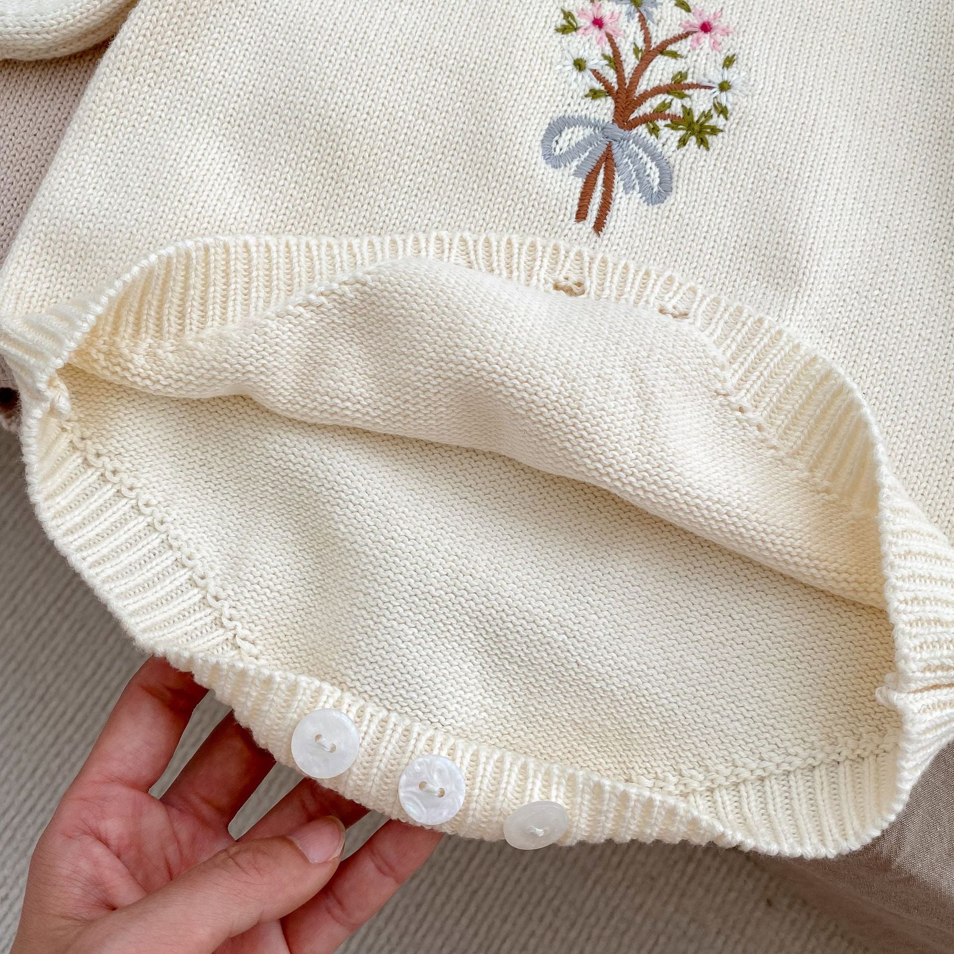 The Little Blossom Embroidered Romper