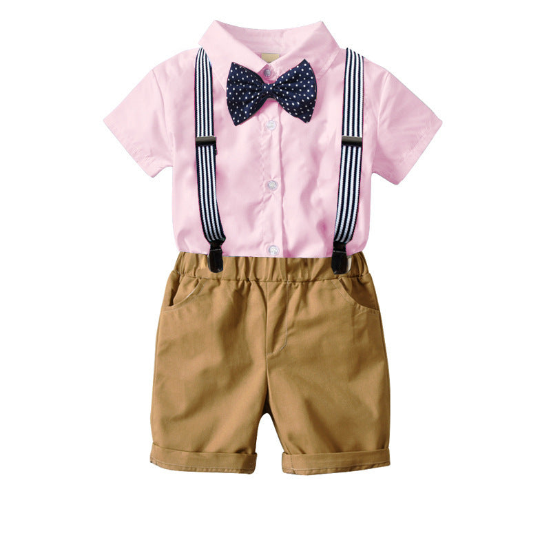 Boys bow tie dress suit shirt