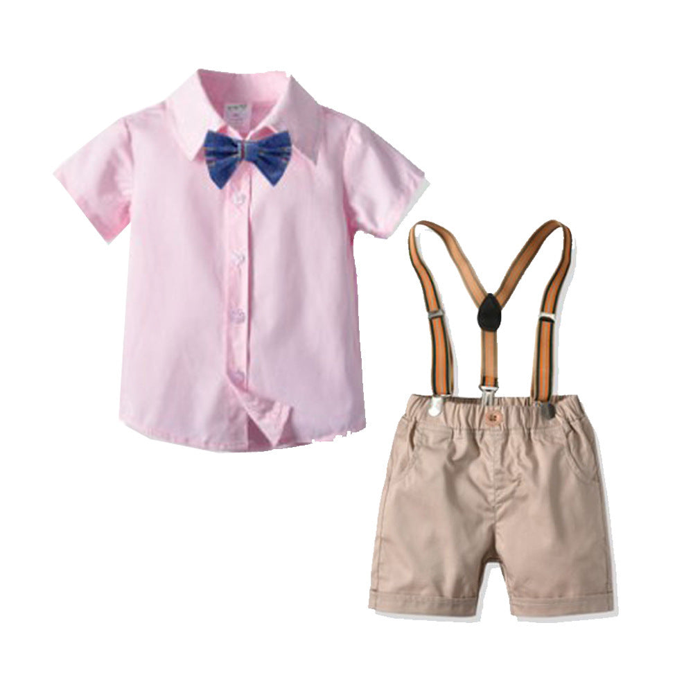 Boys bow tie dress suit shirt
