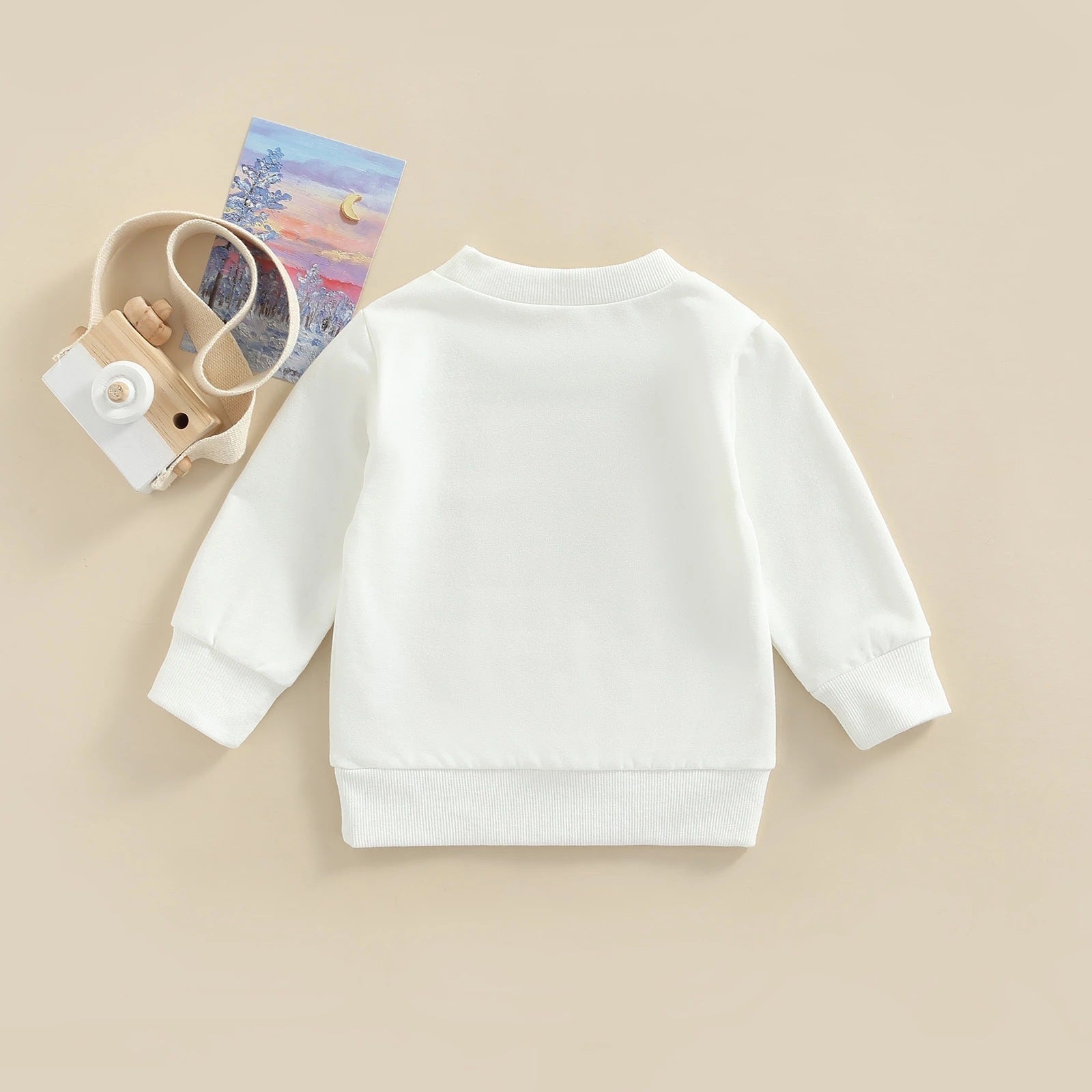 Alphabet Print Baby Pullover & Bottoms