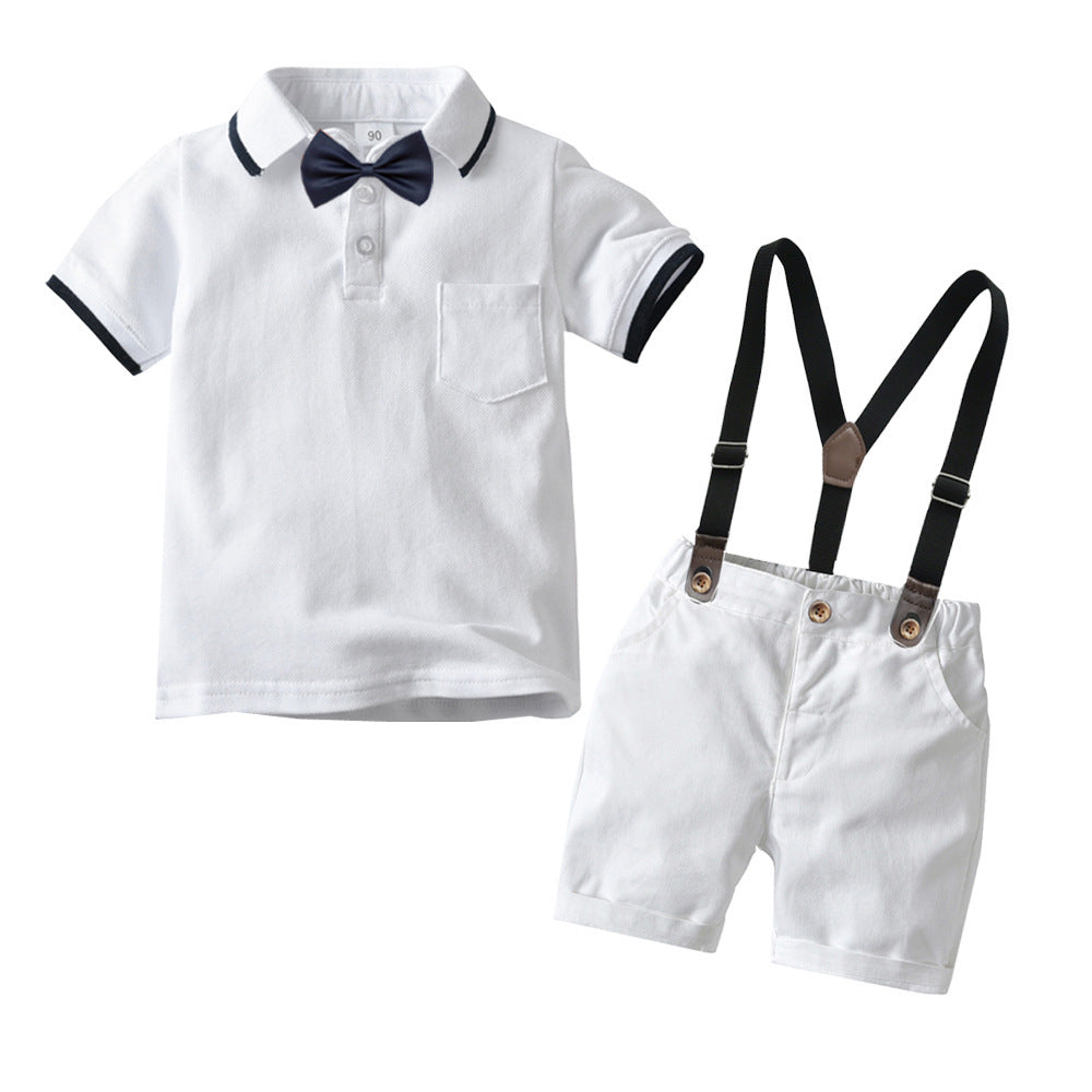 Boys bow tie dress suit shirt