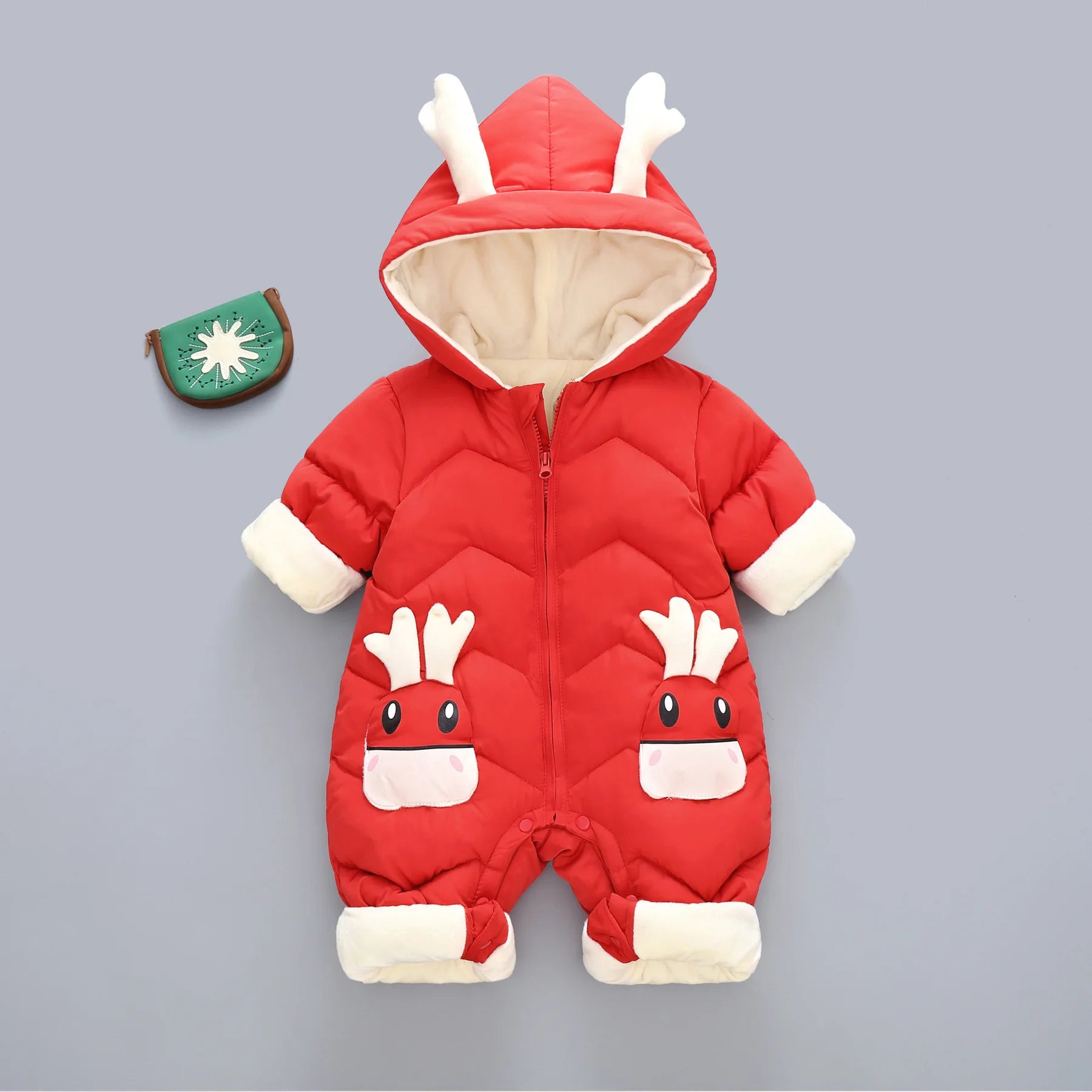 Plush Winter Jumpsuit for Baby Girls & Boys