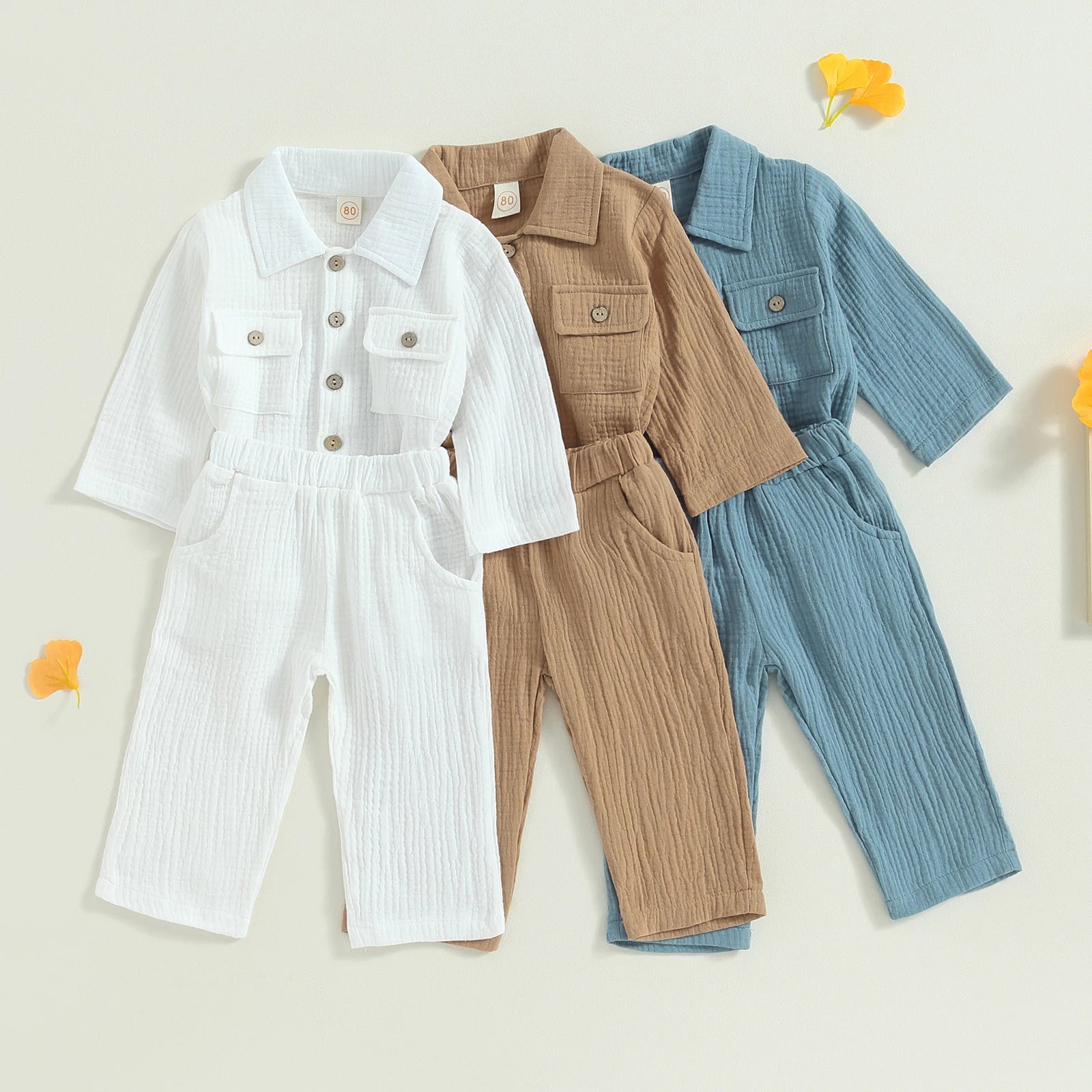 Pudcoco Linen Set - Boy's Outfit