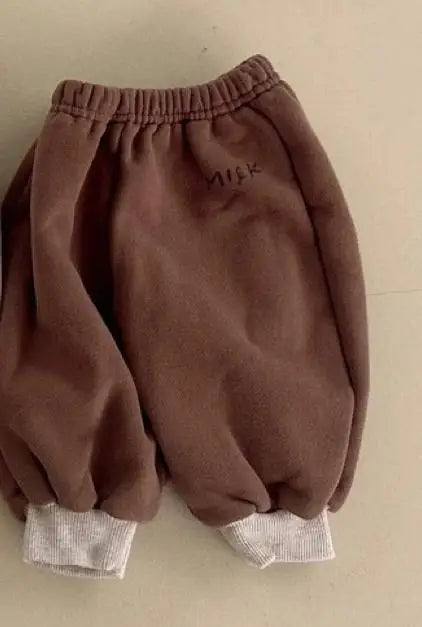 Cozy Velvet Fleece Pants for Baby Boys & Girls
