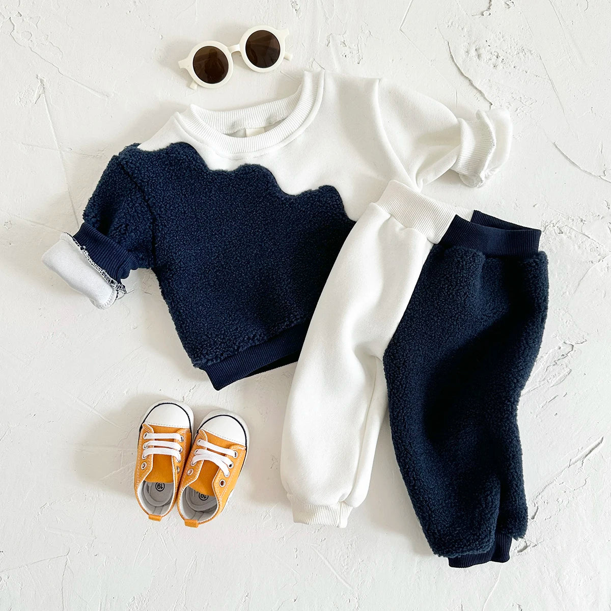 The Snuggle Set: Soft Lamb Wool Winter Wear for Baby Boys