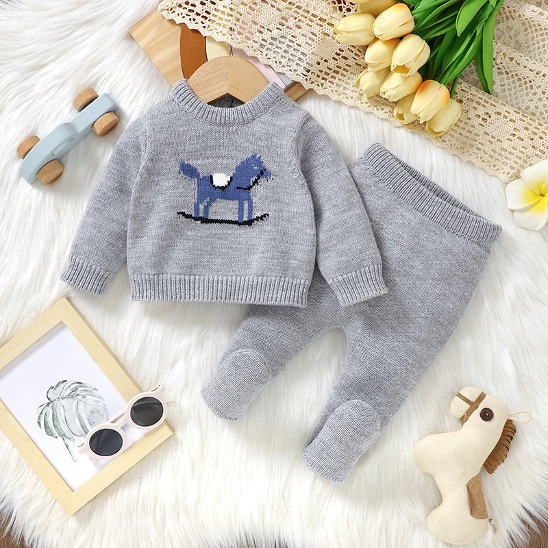 Winter Knitwear Set for Baby Boys & Girls