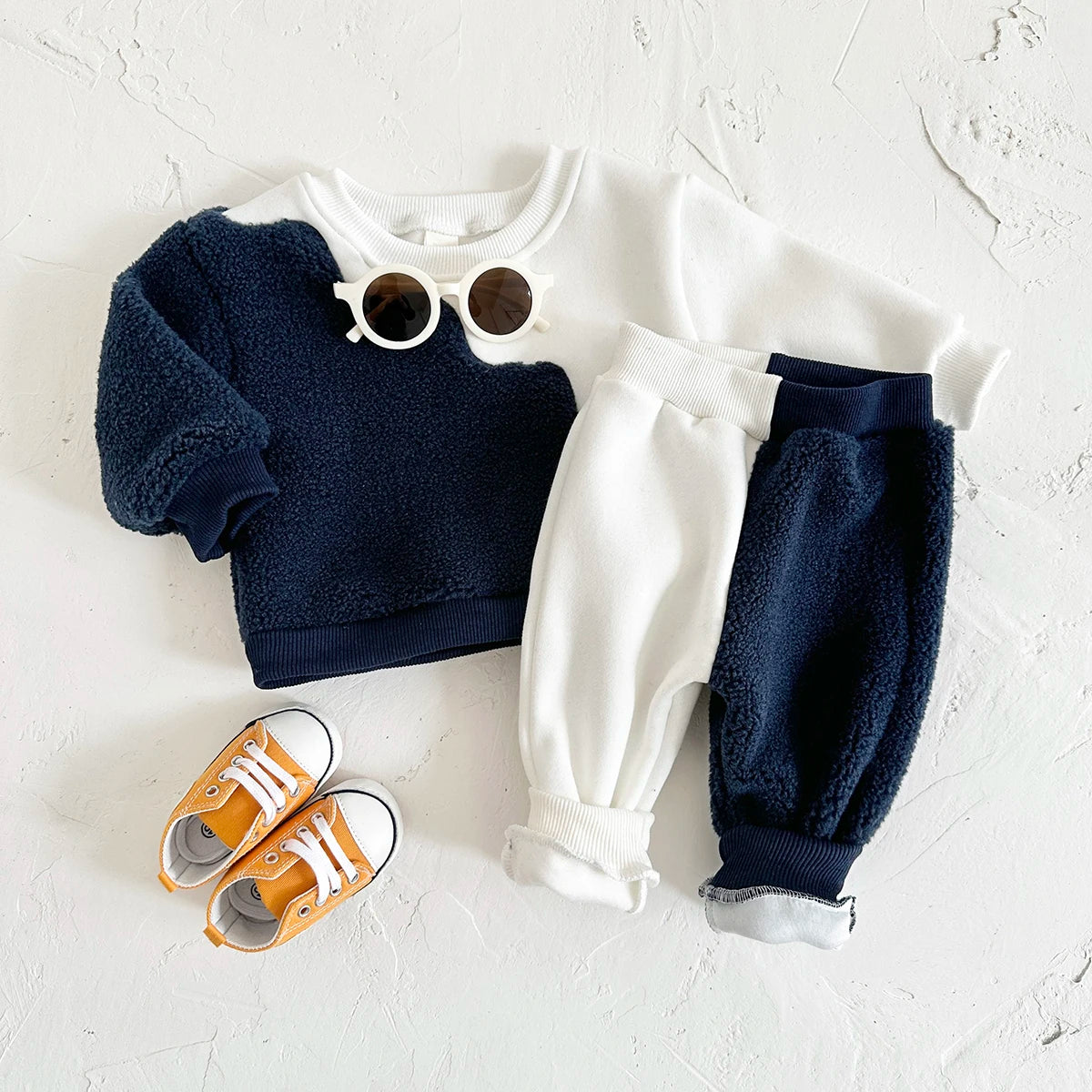 The Snuggle Set: Soft Lamb Wool Winter Wear for Baby Boys