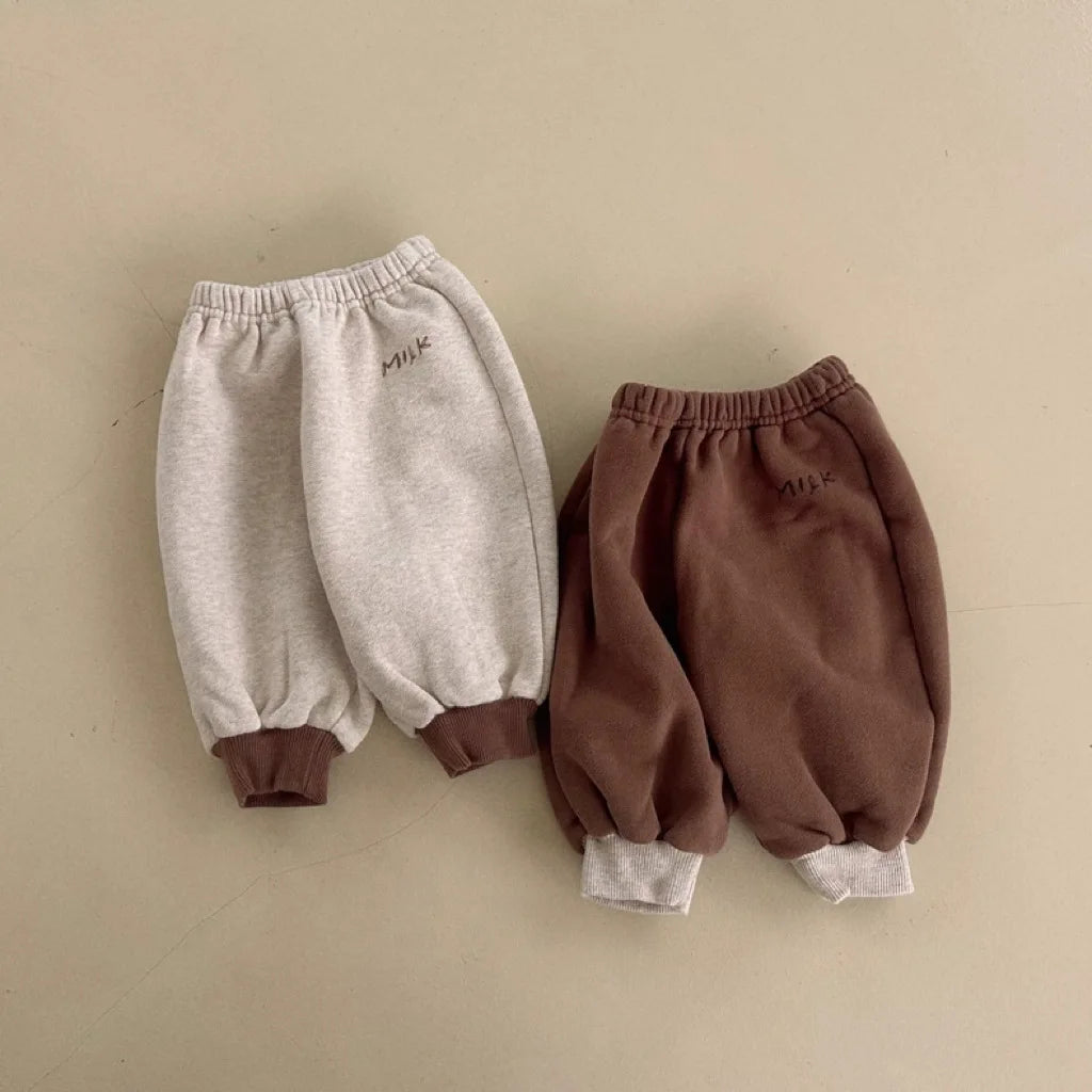 Cozy Velvet Fleece Pants for Baby Boys & Girls