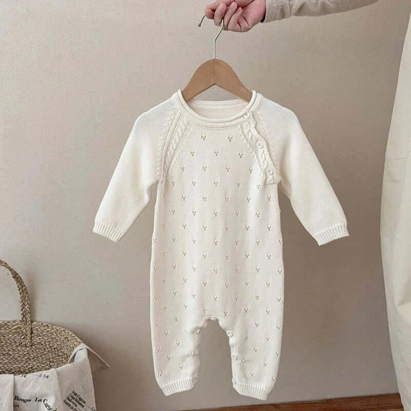 Princess Knitted Jumpsuit for Baby Girls