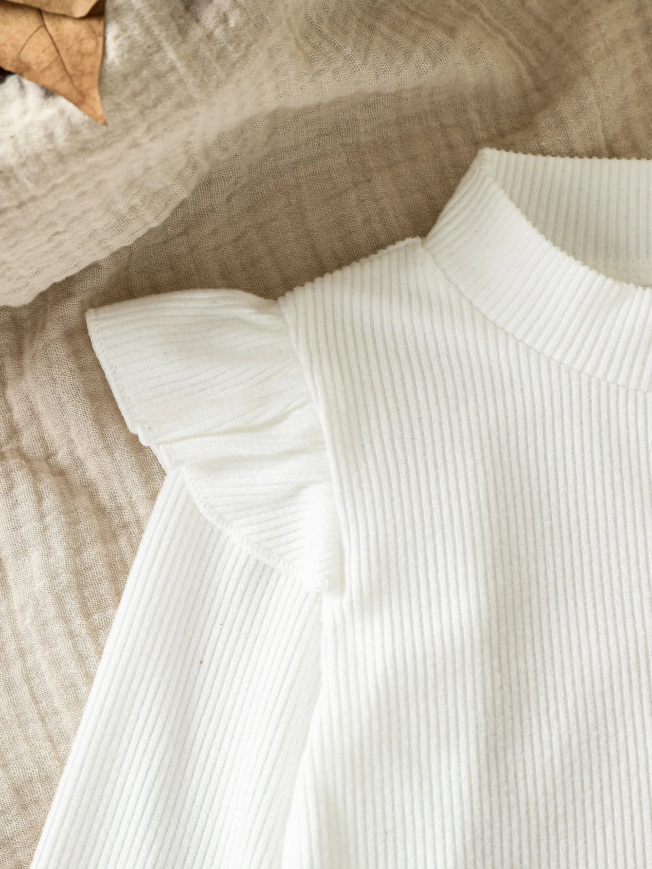 Chic Baby Girl High Collar Knit Set