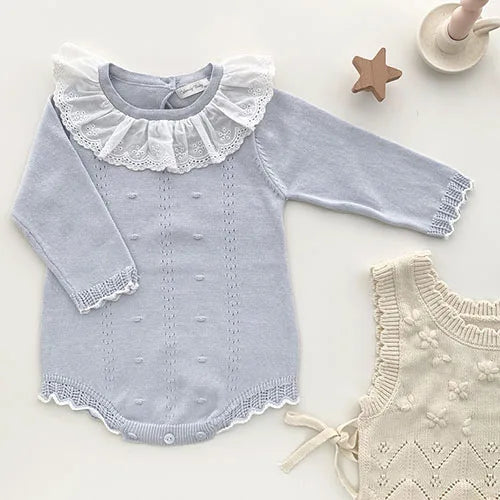 Korean Knit Baby Bodysuit