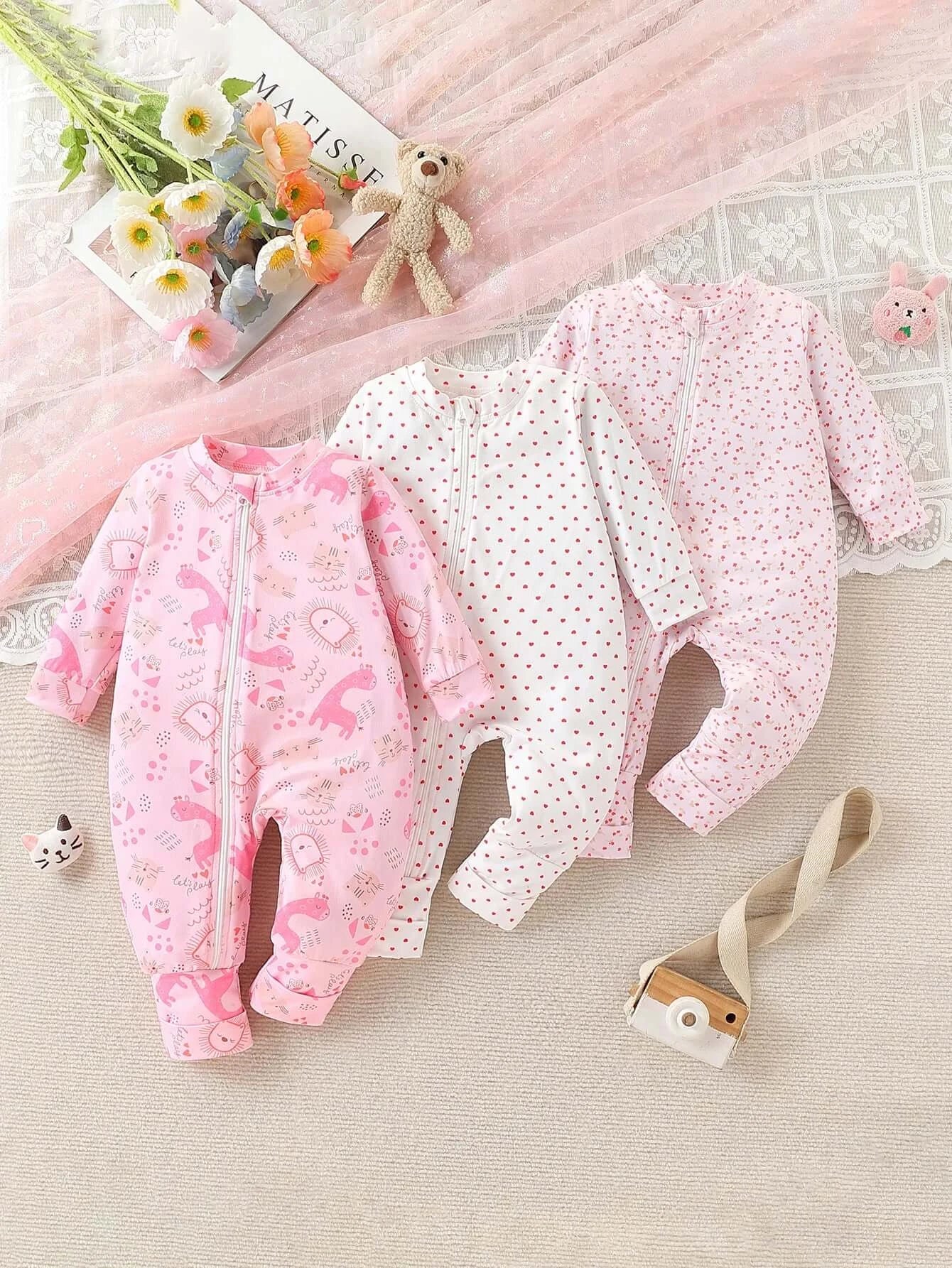 Roaming Giraffe Jumpsuit Set