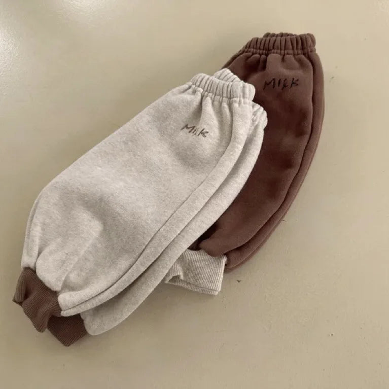 Cozy Velvet Fleece Pants for Baby Boys & Girls