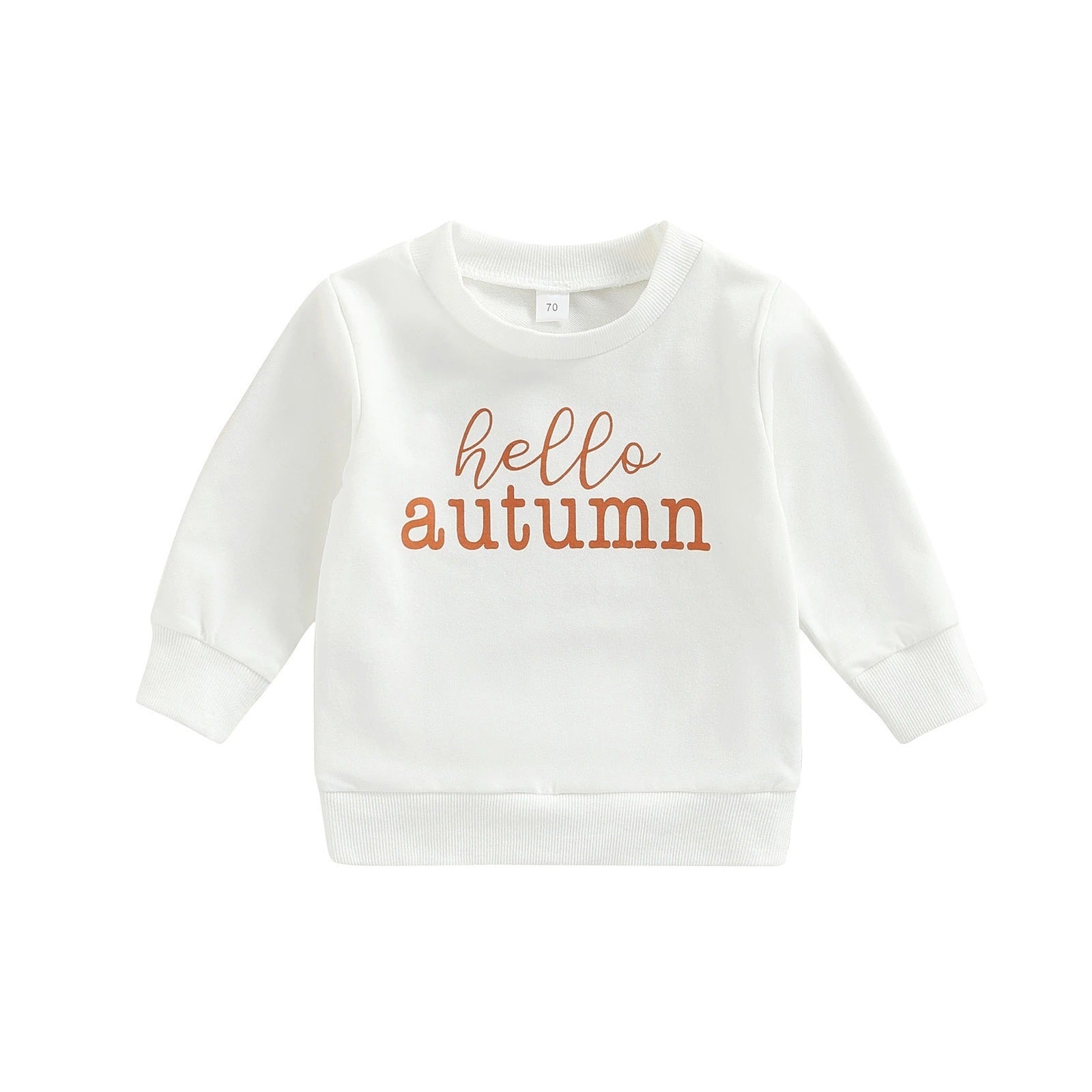 Alphabet Print Baby Pullover & Bottoms